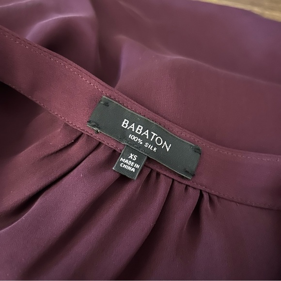 Babaton Deep Burgundy Long Sleeve Dress Size XS - Picture 5 of 13